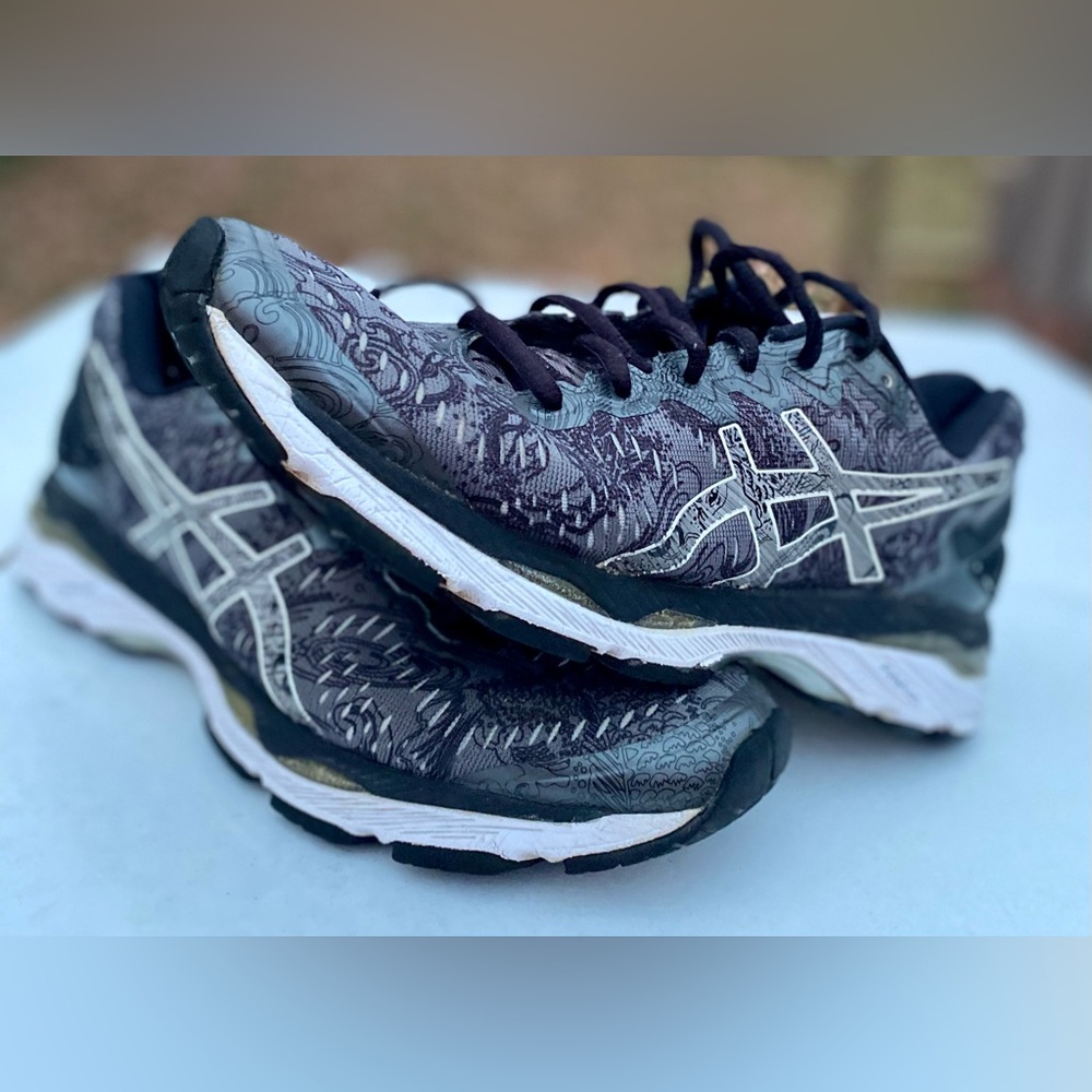 ASICS Women's Gel- Kayano 23 Gray Synthetic Sneakers Sz 9.5 Medium - Picture 1 of 17
